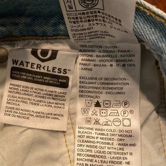 Levi’s Premium 501 High Rise Cutoff Short 100% Cotton EUC - Picture 4 of 5